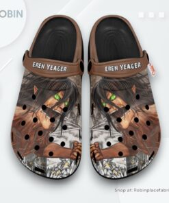 Eren Yeager Titan Crocs Shoes, Anime Gifts, Eren Yeager Gear Eren Yeager Titan Crocs Shoes, Anime Gifts, Eren Yeager Gear