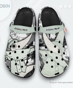 Excalibur Crocs Shoes, Anime Gifts Excalibur Crocs Shoes, Anime Gifts