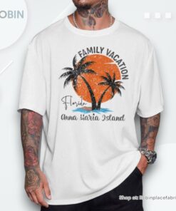 Family Vacation Palm Tree Anna Maria Island Florida Beach Unisex Shirt