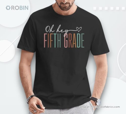 Fifth Grade Oh Hey Retro Back To School 5th Grade Unisex Shirt