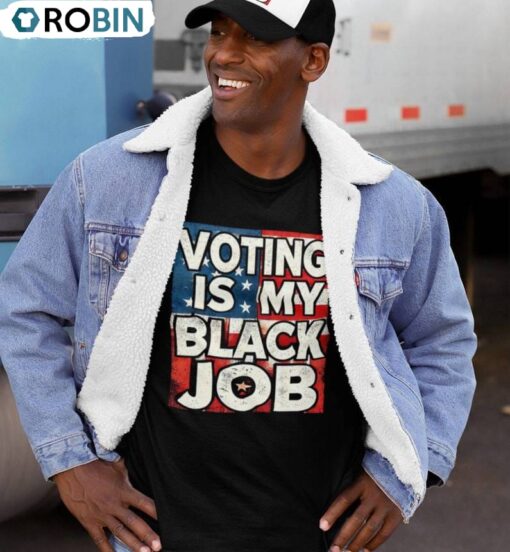 Flag Voting Is My Black Job Shirt, Retro Hoodie Tank Top