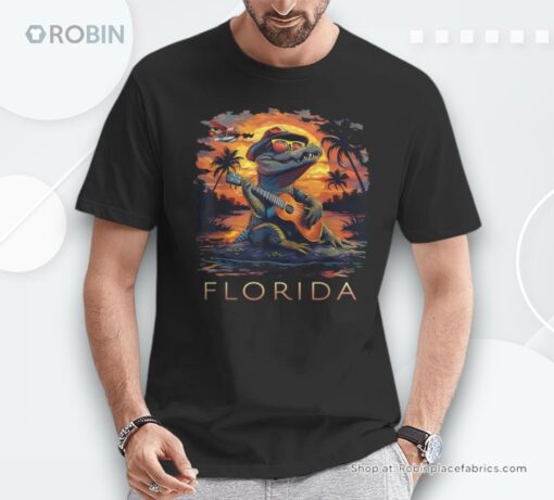 Florida Vacation Cute Alligator Unisex Shirt