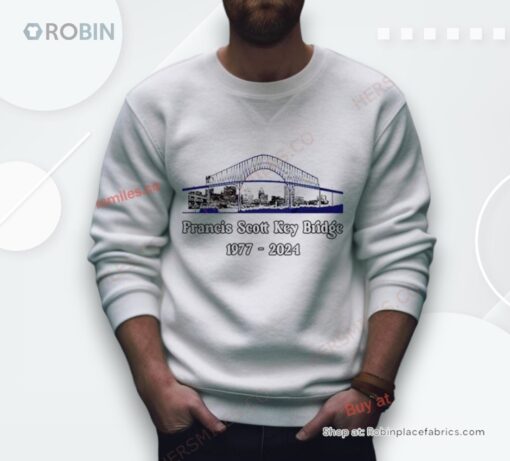 Francis Scott Key Bridge 1977 2024 Shirt