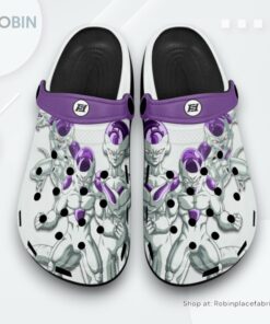 Frieza Crocs Shoes Pattern Style, Dragon Ball Anime Gifts Frieza Crocs Shoes Pattern Style, Dragon Ball Anime Gifts