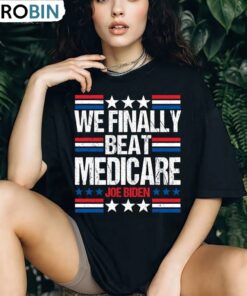 Funny 2024 Debate Trump Vs Biden Sweatshirt , Unique We Finally Beat Medicare Shirt Tank Top