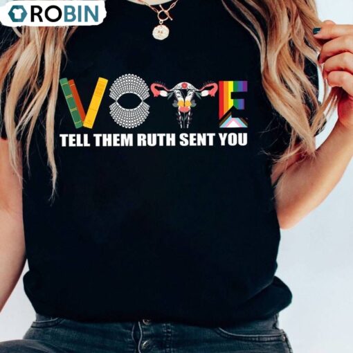 Funny Election 2024 Unisex Hoodie, Creative Vote Like Ruth Sent You Shirt Tank Top