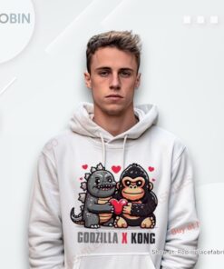 Funny Godzilla X Kong Love Heart Shirt