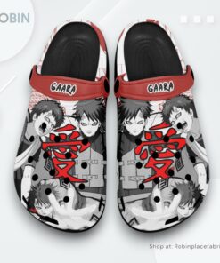 Gaara Crocs Shoes Manga Style Personalized, Gaara Shoes
