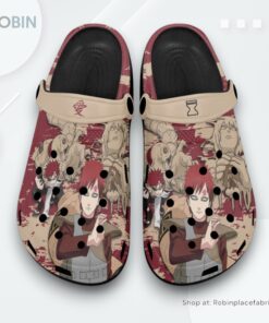 Gaara Crocs Shoes Pattern Style, Gaara Merch