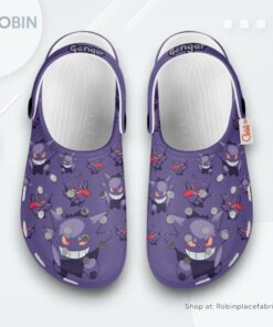 Gengar Clogs Pattern Style, Pokemon Gear Gengar Clogs Pattern Style, Pokemon Gear