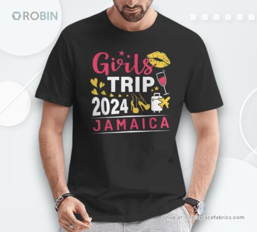 Girls Trip 2024 Jamaica Travel Group Matching Jamaica Vacay Unisex Shirt