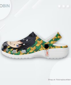 Giyu Tomioka Crocs Shoes Custom, Demon Slayer Anime Merchandise
