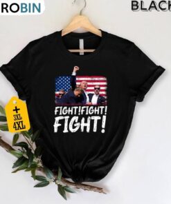 God Bless Trump President Short Sleeve , Trump Fight Shirt Crewneck