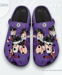 Gohan Kid Crocs Shoes Pattern Style, Dragon Ball Anime Footwear Gohan Kid Crocs Shoes Pattern Style, Dragon Ball Anime Footwear