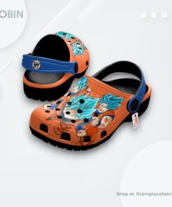 Goku Blue Crocs Shoes Pattern Style, Goku Gear Goku Blue Crocs Shoes Pattern Style, Goku Gear