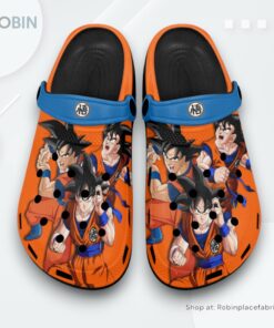 Goku Clogs Anime Pattern Style, Goku Team Gifts Goku Clogs Anime Pattern Style, Goku Team Gifts