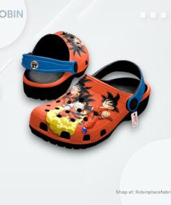 Goku Kid Crocs Shoes Pattern Style, Dragon Ball Anime Shoes Goku Kid Crocs Shoes Pattern Style, Dragon Ball Anime Shoes