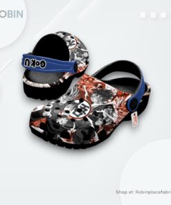 Goku Super Saiyan Crocs Shoes Manga Style Personalized, Goku Merch Goku Super Saiyan Crocs Shoes Manga Style Personalized, Goku Merch