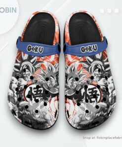 Goku Ultra Instinct Clogs Manga Style Personalized Name, Dragon Ball Anime Merchandise Goku Ultra Instinct Clogs Manga Style Personalized Name, Dragon Ball Anime Merchandise