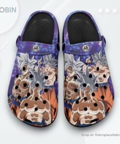 Goku Ultra Instinct Crocs Shoes Pattern Style, Goku Fan Gears Goku Ultra Instinct Crocs Shoes Pattern Style, Goku Fan Gears