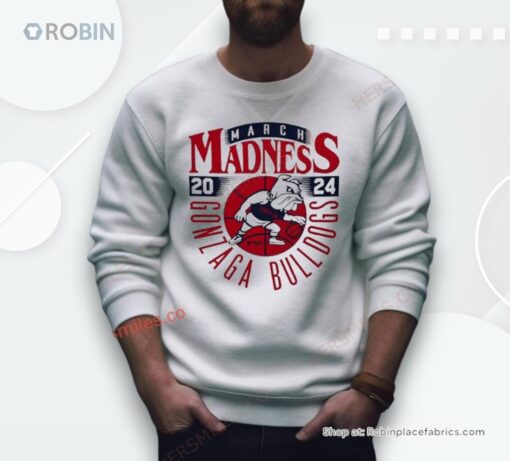 Gonzaga Bulldogs 2024 March Madness Mascot Shirt