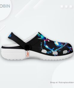 Greninja Crocs Shoes Custom Art Style, Pokemon Shoes Greninja Crocs Shoes Custom Art Style, Pokemon Shoes
