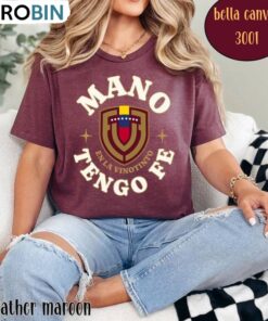 Mano Tengo Fe Shirt, La Vinotinto T Shirt Long Sleeve Mano Tengo Fe Shirt, La Vinotinto T Shirt Long Sleeve