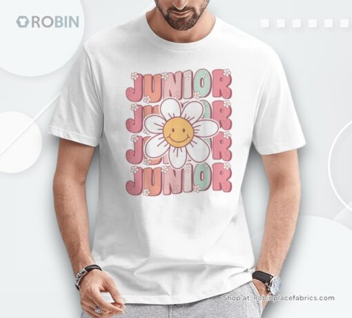 Groovy Junior 11th Grade Back To School First Day Of School Unisex Shirt