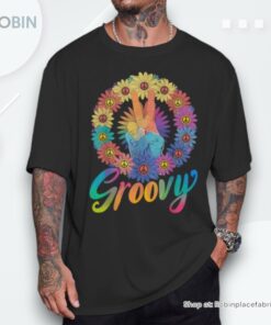 Groovy Peace Sign Tie Dye Hippie Unisex Shirt