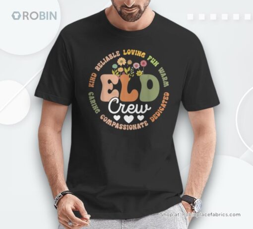 Groovy Tie Dye Eld Crew English Language Development Teacher Unisex Shirt