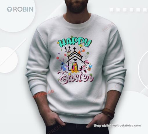Happy Easter Disney Bunny Characters Shirt