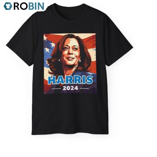 Harris 2024 Shirt, Kamala Harris For President Long Sleeve Crewneck