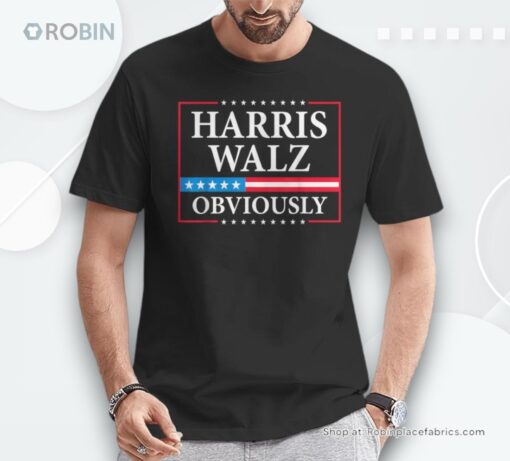 Harris Waltz 2024 Obviously Kamala Harris Tim Walz 2024 Unisex Shirt