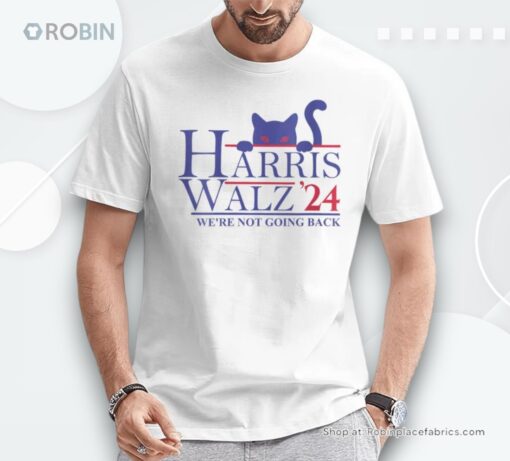 Harris Waltz 2024 We’re Not Going Back Cat Lady Unisex Shirt