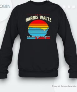 Harris Walz 2024 For A Brighter Tomorrow Sunset Us State Map Unisex Shirt