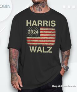 Harris Walz 2024 Kamala Harris 2024 Tim Walz 2024 Usa Flag Unisex Shirt