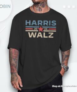 Harris Walz 2024 Retro Vintage Vote President Vp Waltz Unisex Shirt
