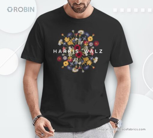 Harris Walz Flower Mandala Central Bloom Unisex Shirt