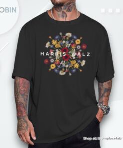 Harris Walz Flower Mandala Central Bloom Unisex Shirt Harris Walz Flower Mandala Central Bloom Unisex Shirt