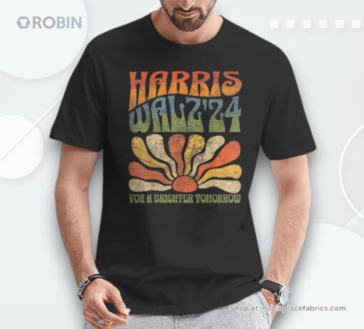 Harris Walz For A Brighter Tomorrow Kamala Harris Tim Waltz Unisex Shirt
