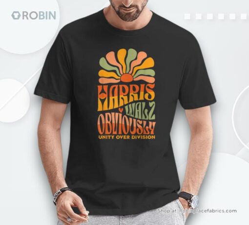 Harris Walz Obviously Unity Over Division Harris Walz 2024 Unisex Shirt