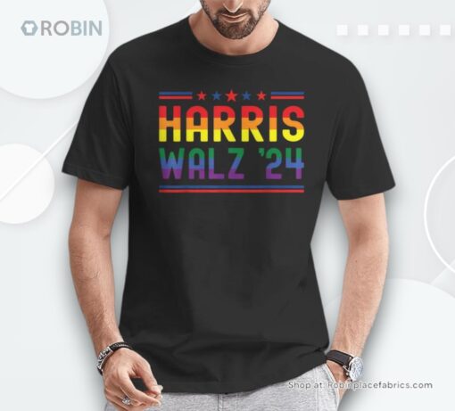 Harris Walz Waltz 2024 Lgbtq Lgbt Gay Pride Lesbian Unisex Shirt