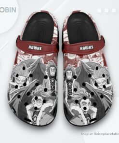 Hawks Crocs Shoes Manga Style Personalized