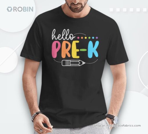 Hello Pre K Back To School Teachers Students Unisex Shirt
