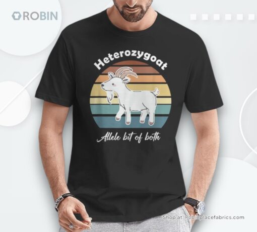 Heterozygoat Alele Bit Of Both Retro Unisex Shirt