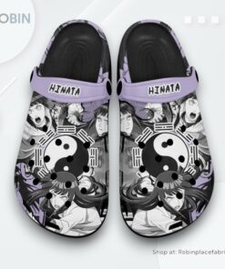 Hinata Hyuga Crocs Shoes Manga Style Personalized, Naruto Anime Shoes Hinata Hyuga Crocs Shoes Manga Style Personalized, Naruto Anime Shoes