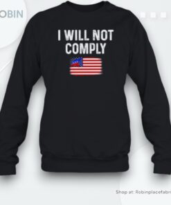 I Will Not Comply Elephant Republican Usa Flag Unisex Shirt