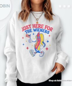 I’m Just Here For The Wieners 4th Of July Hot Dog Sweatshirt