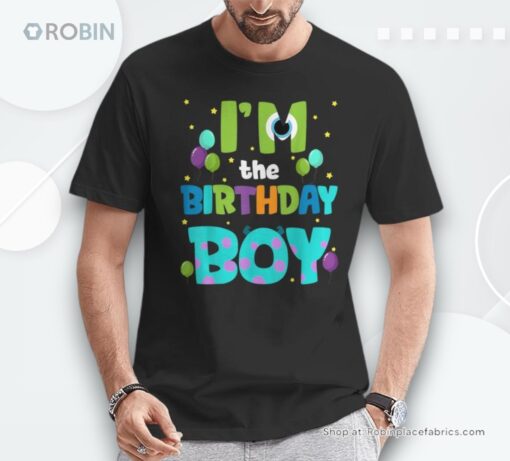 Im The Birthday Boy Monsters Family Party Decorations Unisex Shirt