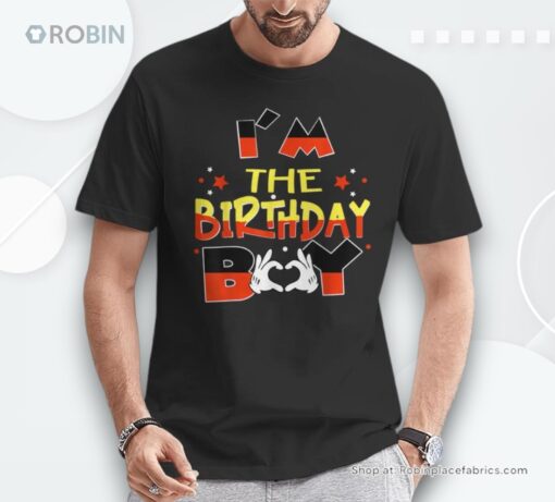 I’m The Birthday Boy Mouse Family Matching Unisex Shirt